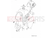 SUZUKI DR350S L (1990) (E03,E28,E33) 31 - FUEL TANK (MODEL L/M)