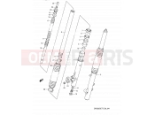 SUZUKI DR350S L (1990) (E03,E28,E33) 41 - FRONT DAMPER