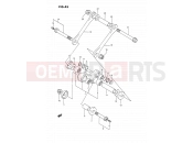 SUZUKI DR350S M (1991) (E02) 45 - REAR CUSHION LEVER