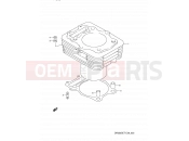 SUZUKI DR350S P (1993) (E03,E28,E33) 2 - CYLINDER