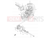 SUZUKI DR350SE R (1994) (E02) 53 - REAR WHEEL (MODEL R/S)