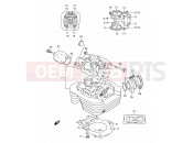 SUZUKI DR350SE S (1995) (E02) 1 - CYLINDER HEAD