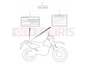 SUZUKI DR350SE S (1995) (E02) 43 - LABEL (MODEL R/S)