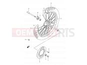 SUZUKI DR350SE S (1995) (E02) 47 - FRONT WHEEL