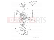 SUZUKI DR350SE S (1995) (E03,E28,E33) 9B - CARBURETOR (MODEL R/S/T)