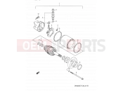 SUZUKI DR350SE T (1996) (E03,E28,E33) 17B - STARTING MOTOR (MODEL T)