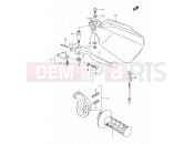 SUZUKI DR350SE T (1996) (E24,E34) 40 - RIGHT HANDLE LEVER (MODEL R/S/T)