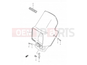 SUZUKI DR350SE W (1998) 37A - HEADLAMP COVER (MODEL V/W/X)