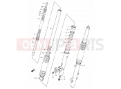SUZUKI DR350SE W (1998) 45A - FRONT DAMPER (MODEL V/W/X)