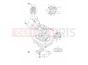 SUZUKI DR350SU P (1993) 1 - CYLINDER HEAD