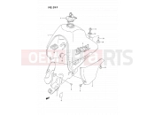 SUZUKI DR350SU P (1993) 29F - FUEL TANK (DR350SHR)