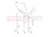 SUZUKI DR350SU P (1993) 38 - HANDLEBAR (DR350SL/SM,DR350SN/SP/SR E24)