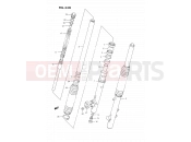SUZUKI DR350SU P (1993) 33B - FRONT DAMPER (DR350SR E22,E24)