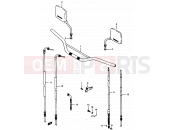 SUZUKI DR500R G (1986) 45 - HANDLEBAR - CABLE (MODEL G/H)