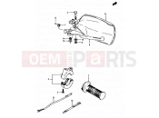 SUZUKI DR500R G (1986) 46 - RIGHT HANDLE SWITCH (MODEL G/DR500SH)