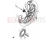 SUZUKI DR500R G (1986) 44 - FRONT WHEEL