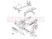 SUZUKI DR500S J (1988) 53 - REAR SWINGING ARM