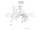 SUZUKI DR650S N (1992) 47 - REAR FENDER (MODEL N/P)