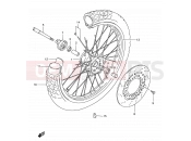 SUZUKI DR650SE K1 (2001) (E03,E28,E33) 46 - FRONT WHEEL