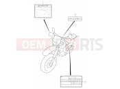 SUZUKI DR650SE K1 (2001) (E22) 42 - LABEL (MODEL K1)