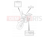 SUZUKI DR650SE K3 (2003) (E04,E17,E18,E24,E34) 42A - LABEL (MODEL K2/K3)