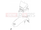 SUZUKI DR650SE K5 (2005) (E03,E28,E33) 37C - HEADLAMP HOUSING (MODEL K5)