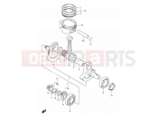 SUZUKI DR650SE K5 (2005) (E24) 5 - CRANKSHAFT