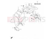 SUZUKI DR650SE K5 (2005) (E24) 41A - REAR FENDER (MODEL K4/K5 E24)