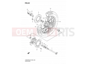 SUZUKI DR650SE K6 (2006) (E03,E28,E33) 52 - REAR WHEEL (MODEL K6/K7)