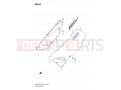 SUZUKI DR650SE K7 (2007) (E03,E28,E33) 37 - FRAME COVER (MODEL K6/K7)