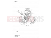 SUZUKI DR650SE K7 (2007) (E24) 46 - FRONT WHEEL