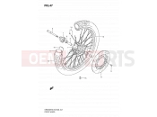 SUZUKI DR650SE K8 (2008) (E03,E28,E33) 47 - FRONT WHEEL