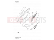 SUZUKI DR650SE K8 (2008) (E24) 36A - FRAME COVER (MODEL K8/K9/L0)