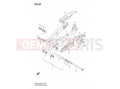 SUZUKI DR650SE K8 (2008) (E24) 49 - REAR SWINGING ARM