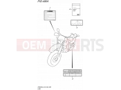 SUZUKI DR650SE L5 (2015) (E03,E28,E33) 496A - LABEL (DR650SEL5 E03)