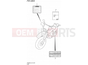 SUZUKI DR650SE L5 (2015) (E24) 496A - LABEL