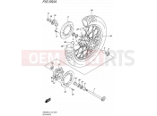 SUZUKI DR650SE L5 (2015) (E434) 550A - REAR WHEEL