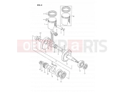 SUZUKI DS80 F (1985) (E03) 4 - CRANKSHAFT