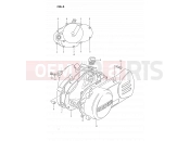 SUZUKI DS80 H (1987) (E03) 3 - CRANKCASE COVER