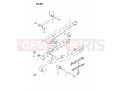 SUZUKI DS80 J (1988) (E03) 29 - REAR SWINGING ARM