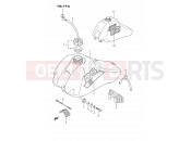 SUZUKI DS80 L (1990) (E03) 19A - FUEL TANK (MODEL J/K)