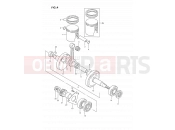 SUZUKI DS80 M (1991) (E24) 4 - CRANKSHAFT