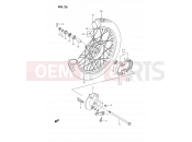 SUZUKI DS80 P (1993) (E03) 25 - FRONT WHEEL