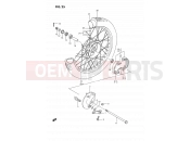 SUZUKI DS80 R (1994) (E24) 25 - FRONT WHEEL
