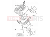SUZUKI DS80 T (1996) (E03,E28,E33) 1 - CYLINDER