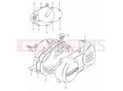 SUZUKI DS80 V (1997) (E24) 3 - CRANKCASE COVER