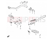 SUZUKI DS80 W (1998) (E03,E28,E33) 18 - PROP STAND - BRAKE PEDAL