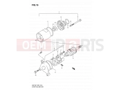 SUZUKI GN125 X (1999) 16 - STARTING MOTOR (MODEL V/W/X/Y)