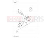 SUZUKI GN125 X (1999) 22A - FRONT TURN SIGNAL LAMP (MODEL Y/K1 E02,E04,E18,E21,E22,E71)