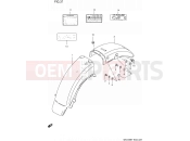 SUZUKI GN125E N (1992) (E03) 37 - REAR FENDER